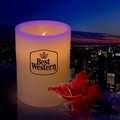 60 Day Custom 4" Wax Flameless Flickering LED Pillar Candle